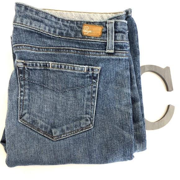 PAIGE Laurel Canyon l Sz 31 l Lightly Distressed Bootcut Jeans - Picture 9 of 12
